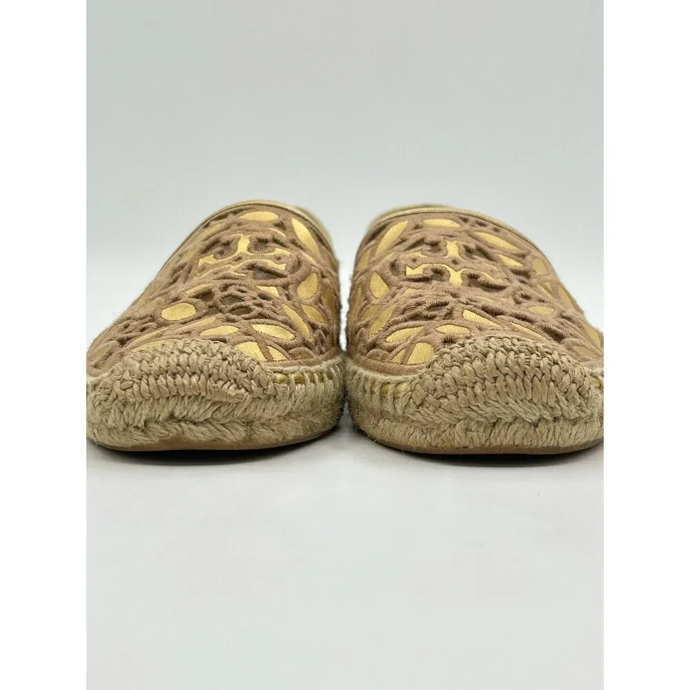TORY BURCH Size 8 Gold Women Flats